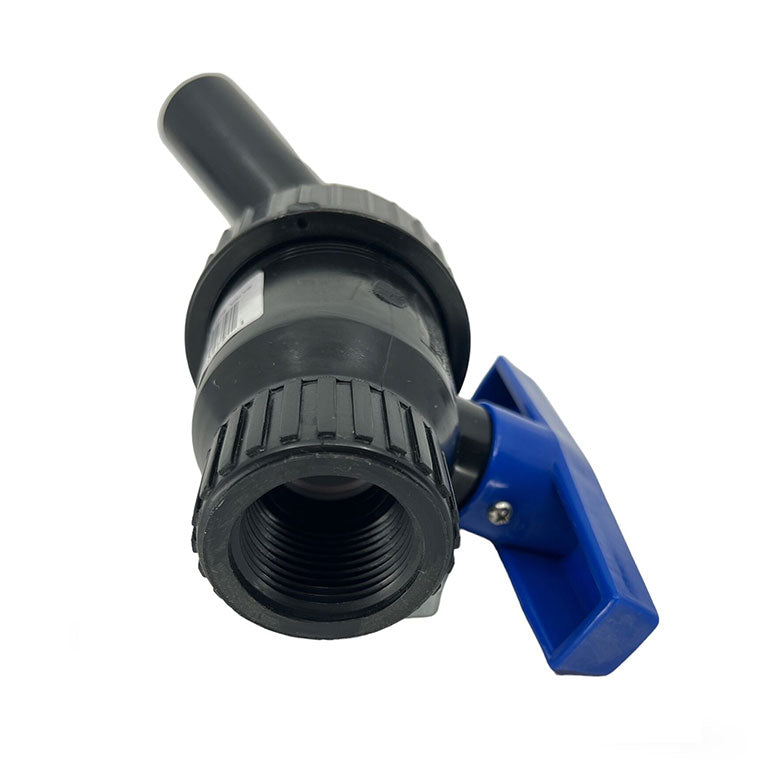 1" Single Union 45° Nozzle Ball Valve (Blue) | 60479