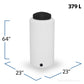 10 Gallon Plastic Vertical Liquid Storage Tank | VT0010-12