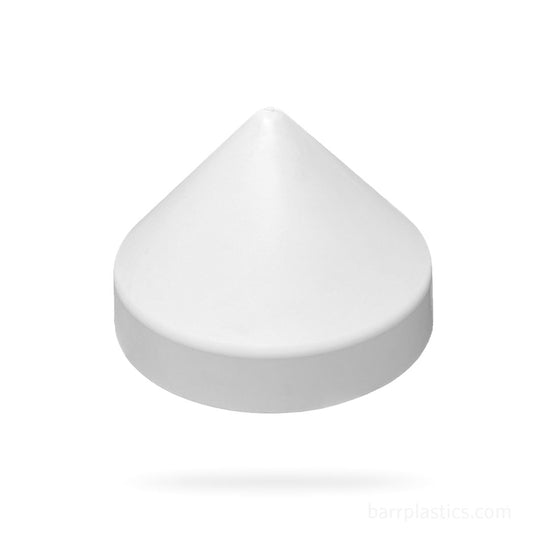 10.0" Cone Polypropylene Pile Cap (White) | PILECAP 10.0W