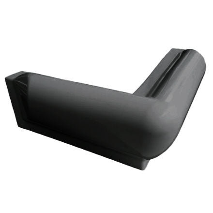 10" PVC Corner Dock Bumper (Black) | UCSCCB-B