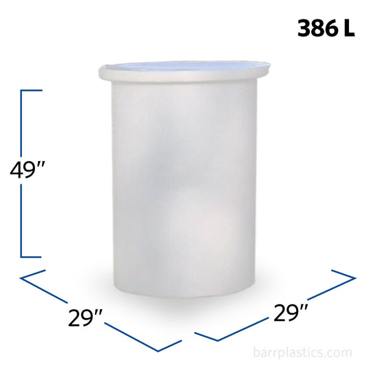 100 Gallon Open Top Vertical Tank with Lid | OT-85-L