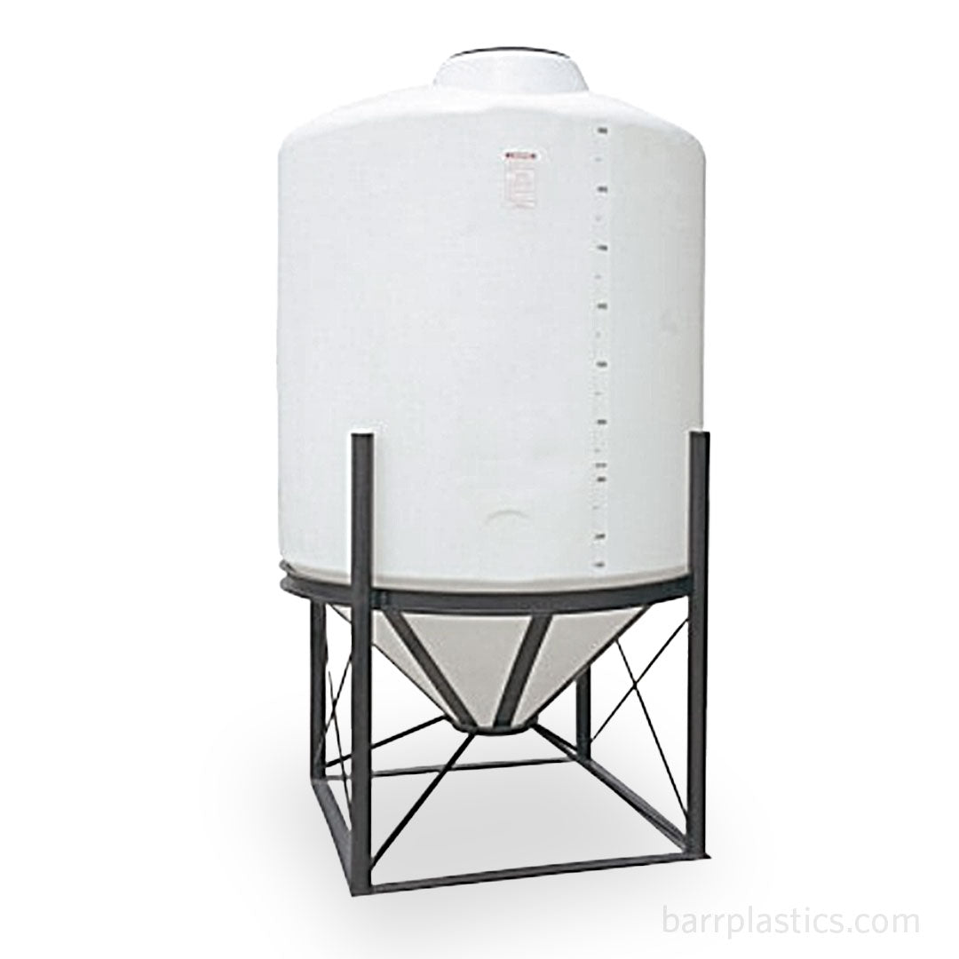 1000 Gallon 45 Degree Plastic Cone Bottom Tank | CB1000-64