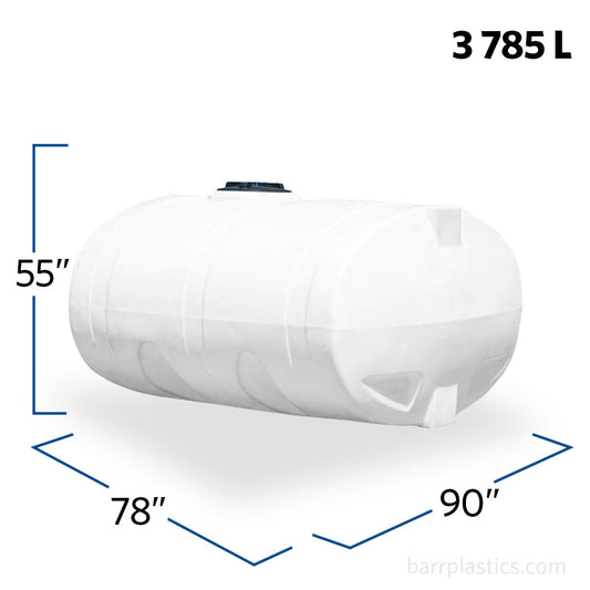 1000 Gallon Horizontal Elliptical Cradle Tank | 40330