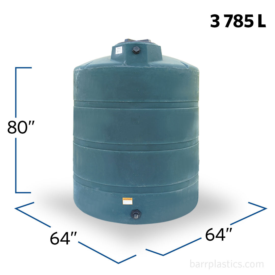 1000 Gallon Vertical Water Storage Tank | 41686