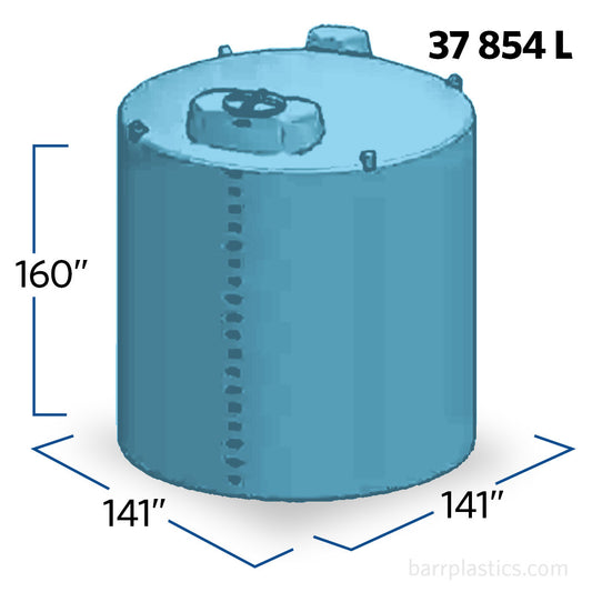 10000 Gallon Plastic Vertical Liquid Storage Tank | 43130