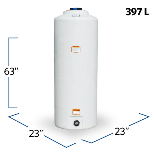 105 Gallon Plastic Vertical Liquid Storage Tank | 40803