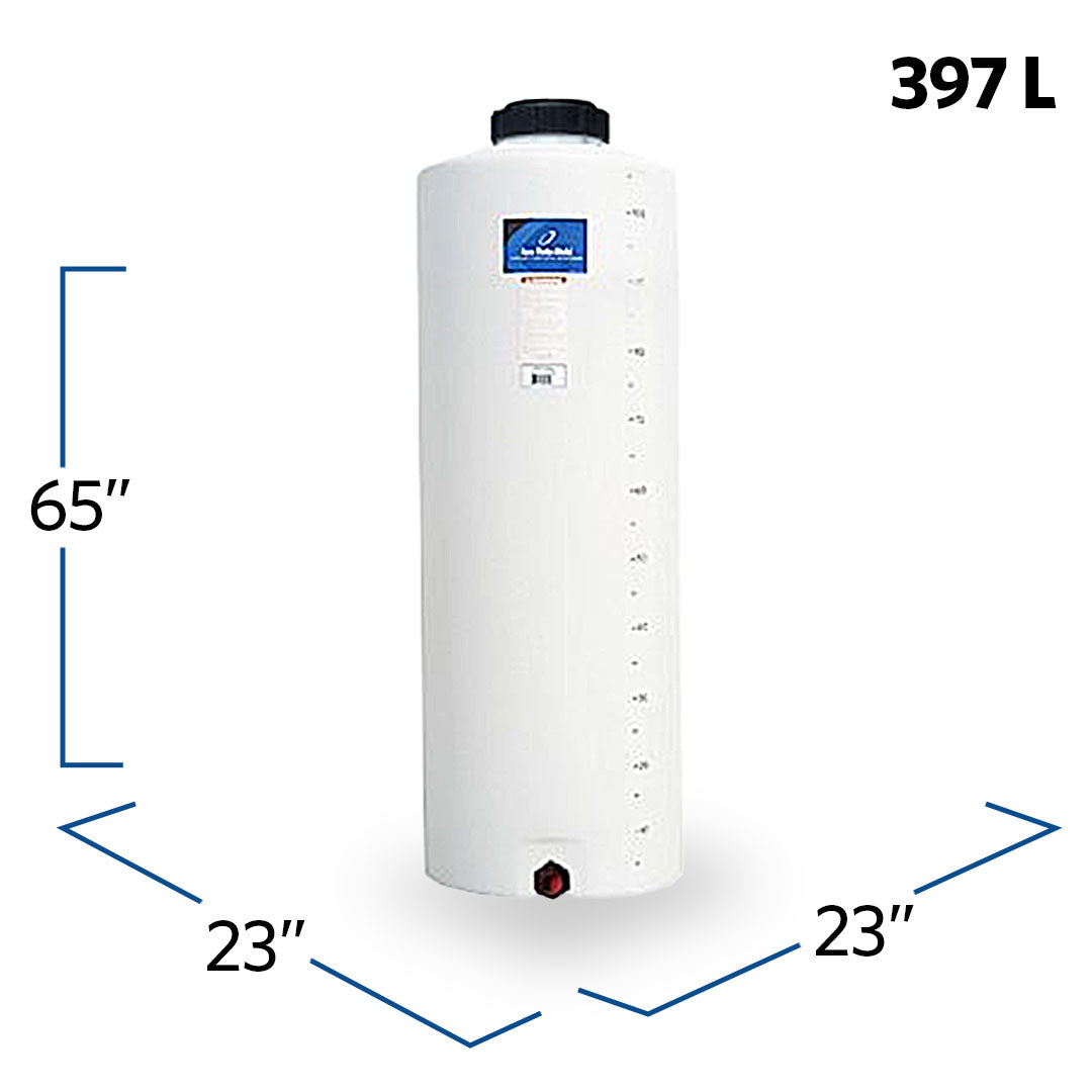 105 Gallon Plastic Vertical Liquid Storage Tank | VT0105-23