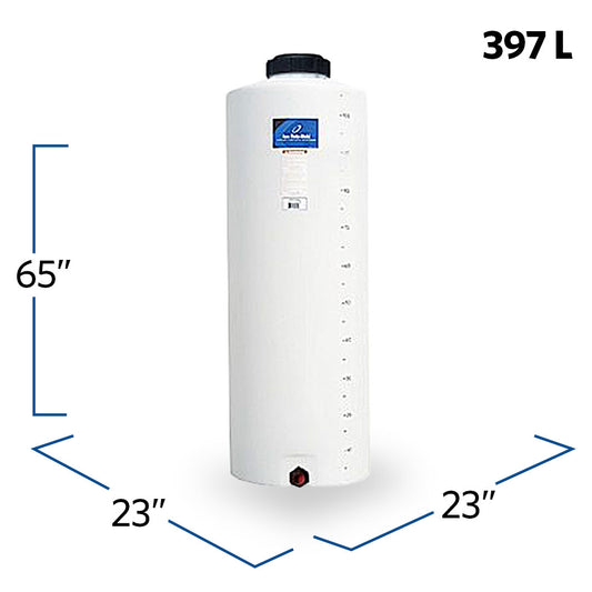 105 Gallon Plastic Vertical Liquid Storage Tank | VT0105-23