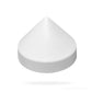 11.0" Cone Polypropylene Pile Cap (White) | PILECAP 11.0W