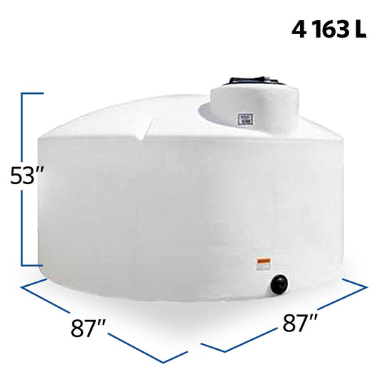 1100 Gallon Plastic Vertical Liquid Storage Tank | 40070