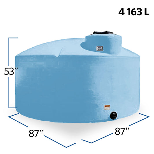 1100 Gallon Plastic Vertical Liquid Storage Tank | 40081