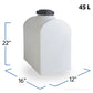 12 Gallon Plastic Portable Loaf Utility Tank | SP0012-VM