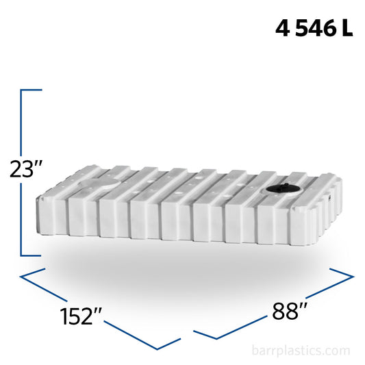 1200 Gallon Low Profile Aboveground Holding Tank | G1000-LP