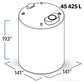 12000 Gallon Plastic Vertical Liquid Storage Tank | 43919