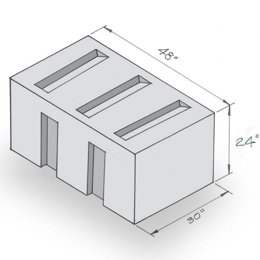 138 Gallon Box Shaped Tank | T115HW