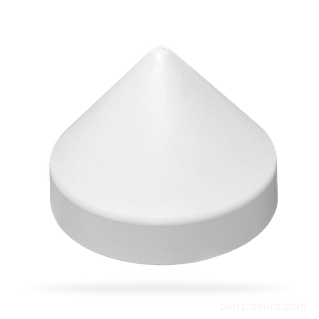 14.0" Cone Polypropylene Pile Cap (White) | PILECAP 14.0W