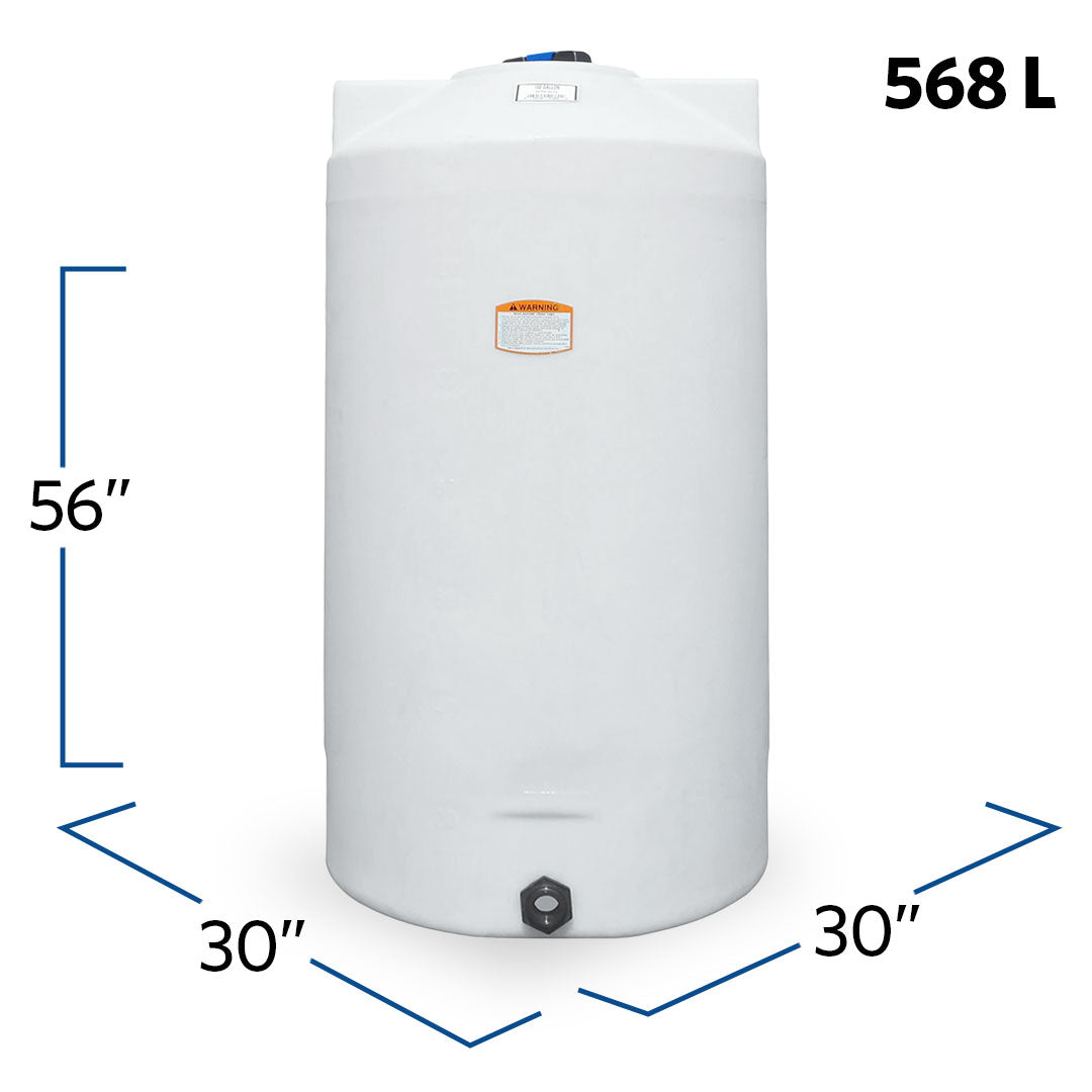 150 Gallon Plastic Vertical Liquid Storage Tank | 41859