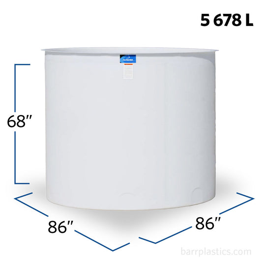 1500 Gallon Open Top Vertical Tank | OP1500-86