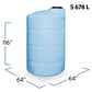 1500 Gallon Plastic Vertical Liquid Storage Tank | 40146