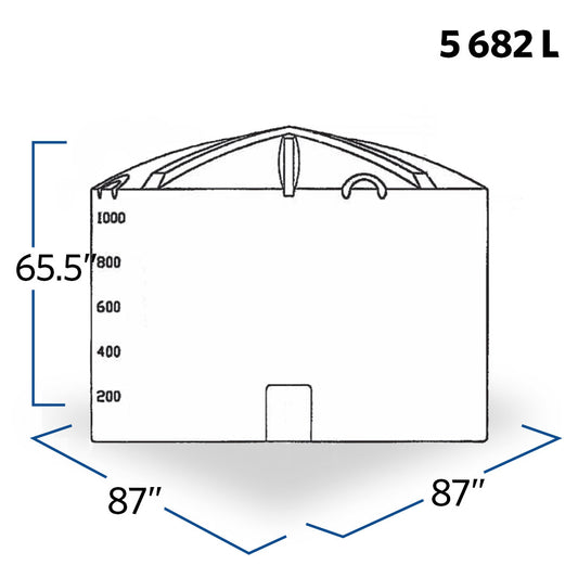 1500 Gallon Plastic Vertical Liquid Storage Tank | 41221