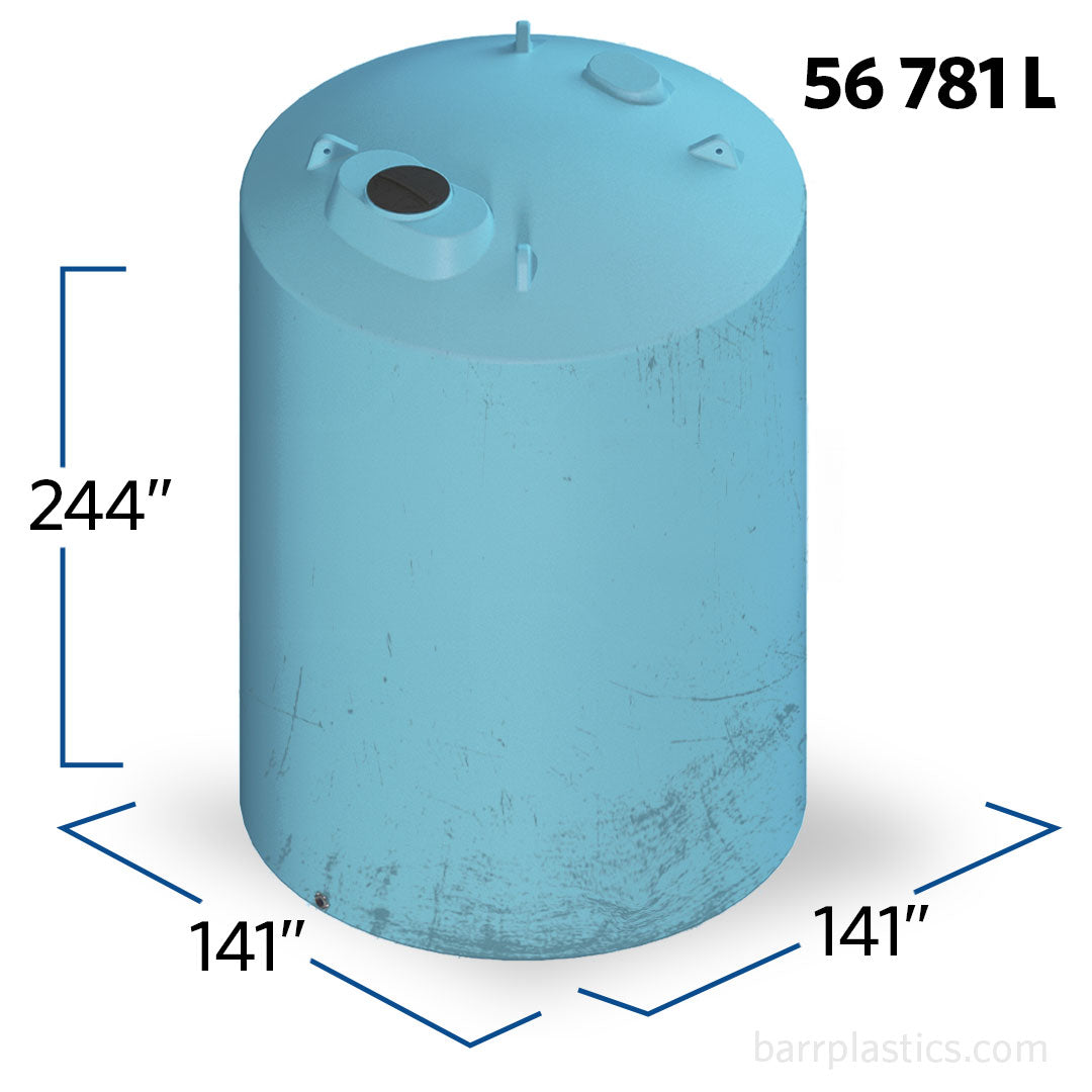 15500 Gallon Plastic Vertical Liquid Storage Tank | 43943