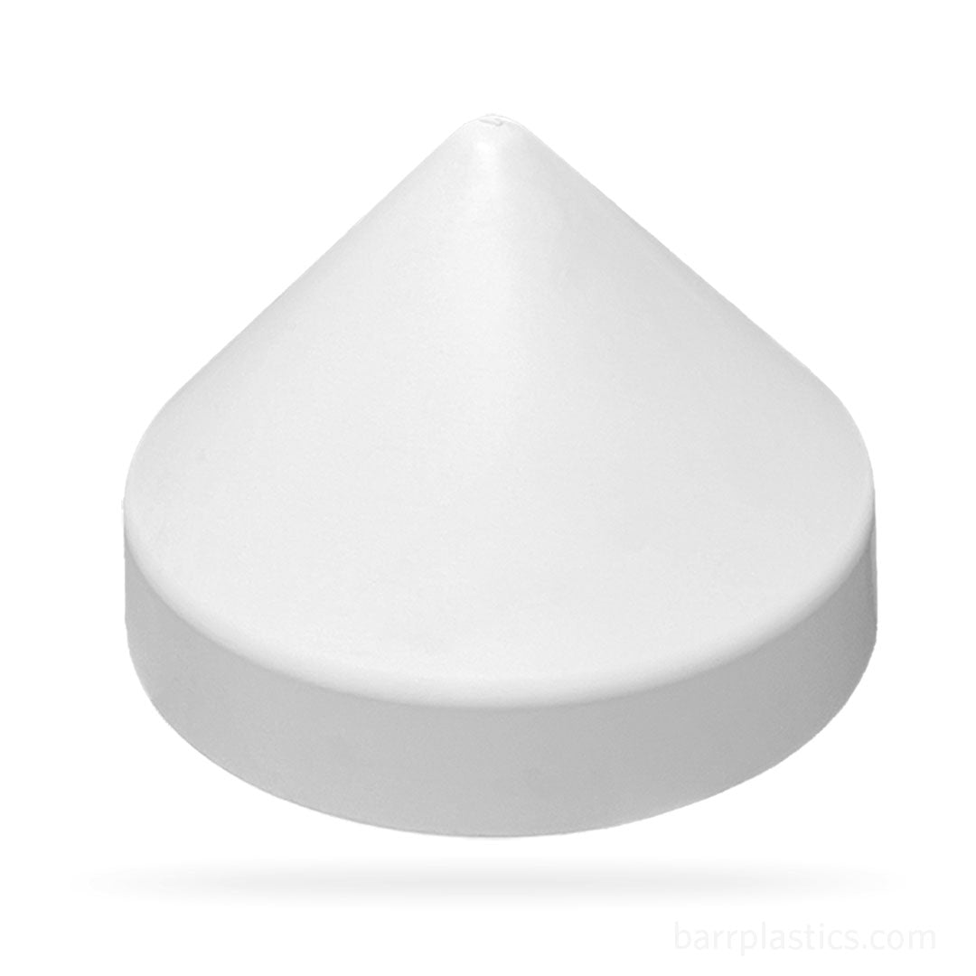 16.0" Cone Polypropylene Pile Cap (White) | PILECAP 16.0W