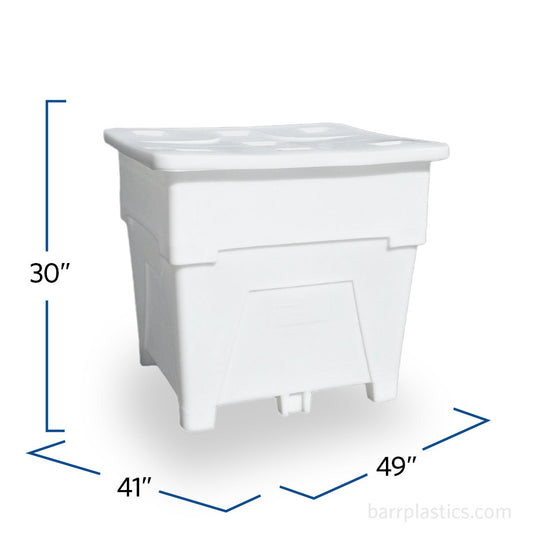 160 Gallons Heavy Duty Versa Bin with Molded in Legs & Lid | SP160S-HD