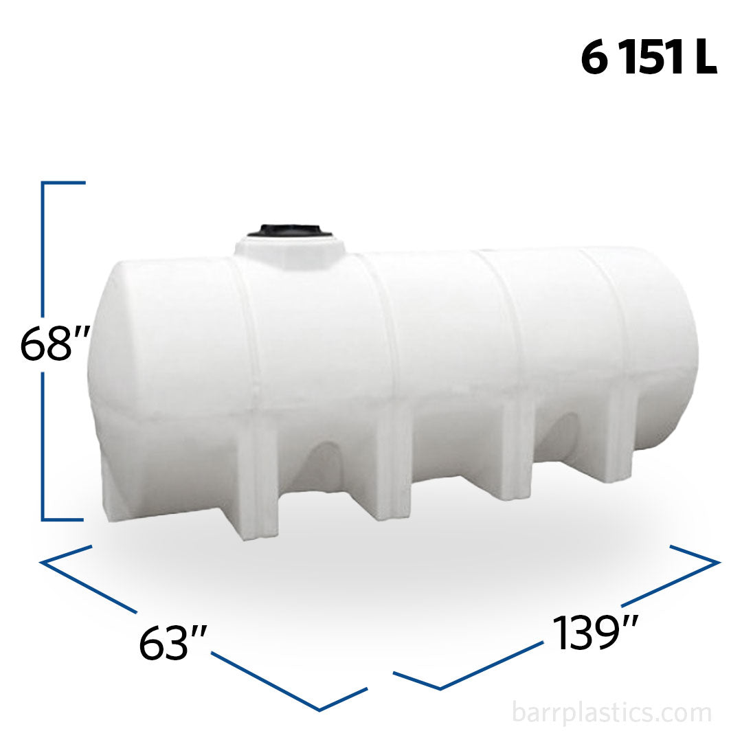 1625 Gallon Plastic Horizontal Leg Tank | 40026 | BARR Plastics