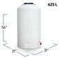 165 Gallon Plastic Vertical Liquid Storage Tank | 40281