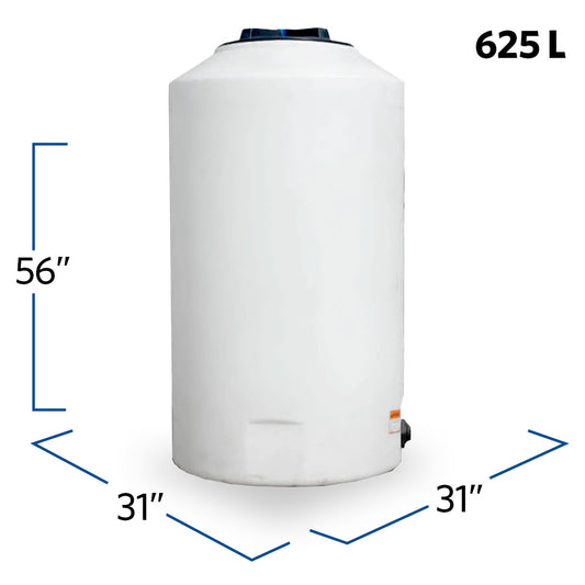 165 Gallon Plastic Vertical Liquid Storage Tank | 40281