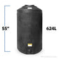 165 Gallon Plastic Vertical Water Storage Tank with 2" Fitting | 43864