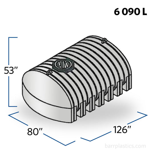 1650 Gallon Elliptical Loaf Tank | 43157