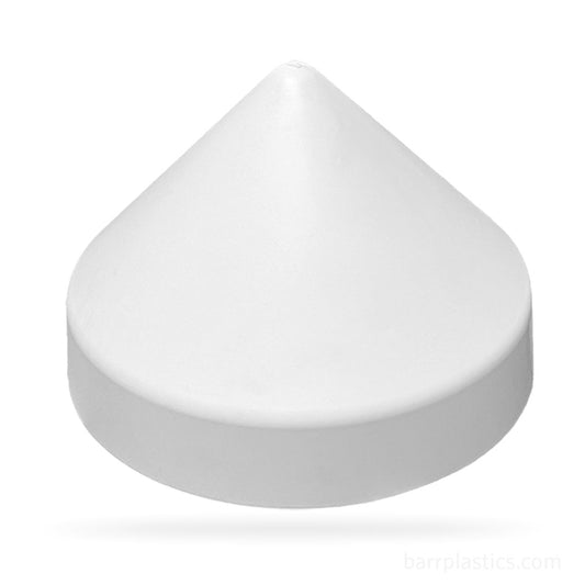 17.0" Cone Polypropylene Pile Cap (White) | PILECAP 17.0W