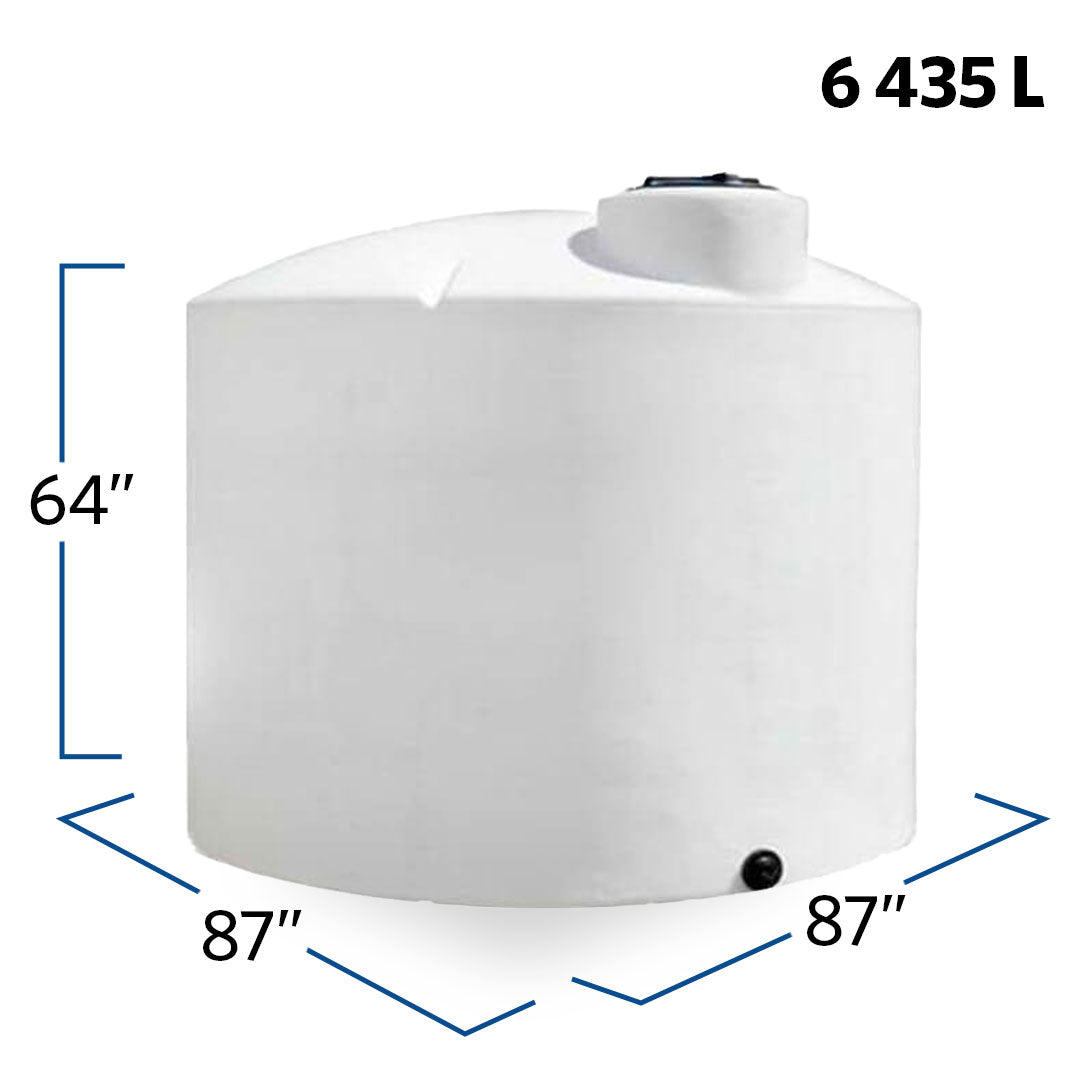 1700 Gallon Plastic Vertical Liquid Storage Tank | 40010