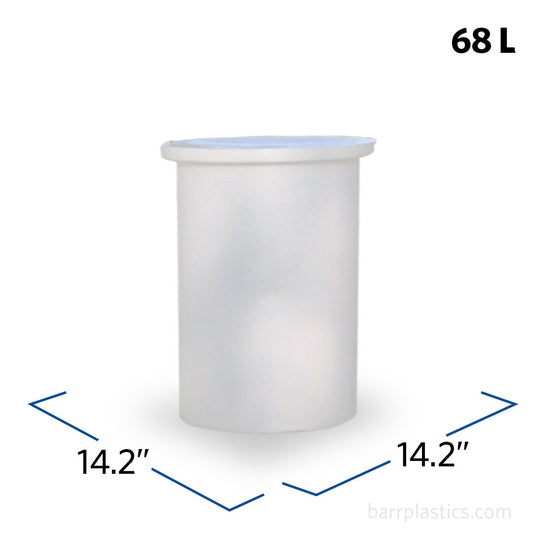 18 Gallon Open Top Vertical Tank with Lid | OT-15-L