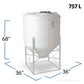 200 Gallon 45 Degree Plastic Cone Bottom Tank | CB0200-42