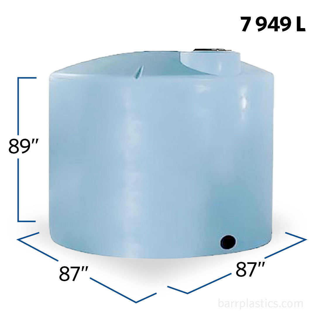 2100 Gallon Plastic Vertical Liquid Storage Tank | 40241