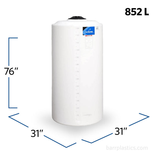 225 Gallon Plastic Vertical Liquid Storage Tank | VT0225-31