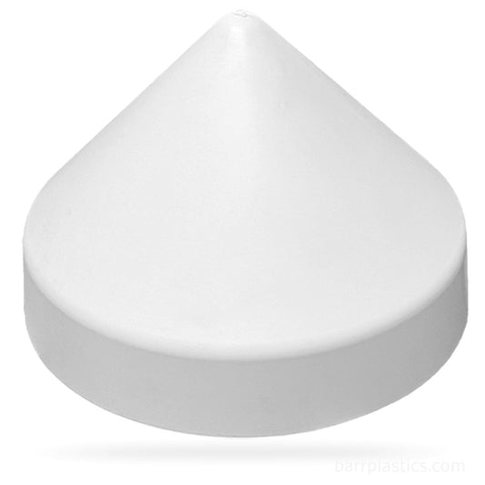 24.0" Cone Polypropylene Pile Cap (White) | PILECAP 24.0W