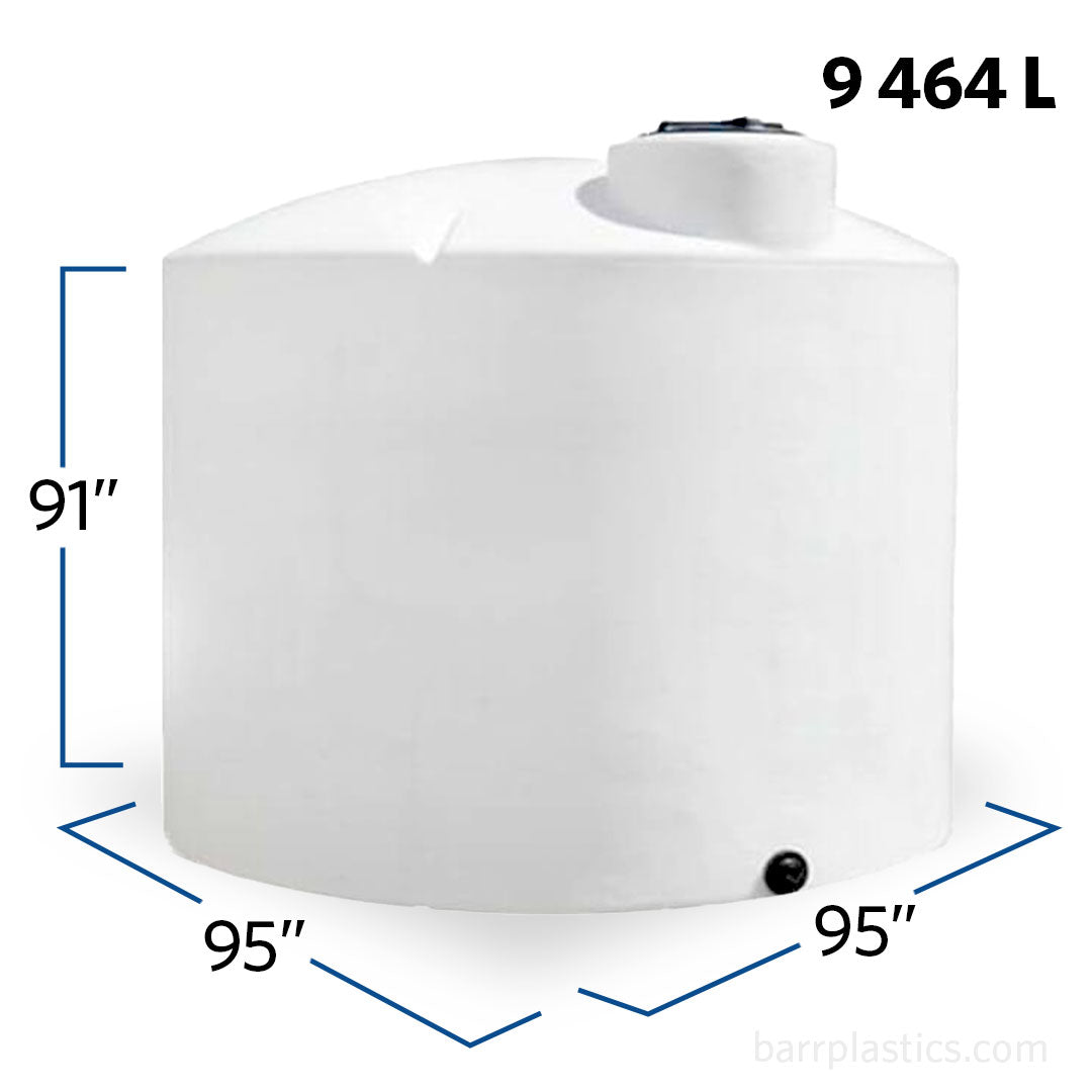 2500 Gallon Plastic Vertical Liquid Storage Tank | 40051