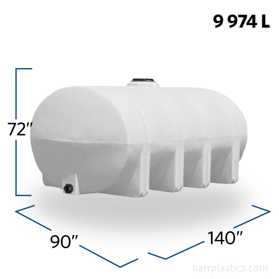 2635 Gallon Horizontal Elliptical Leg Tank | 40547