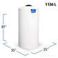 300 Gallon Plastic Vertical Liquid Storage Tank | VT0300-35