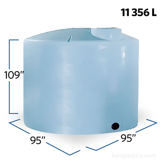 3000 Gallon Plastic Vertical Liquid Storage Tank | 40755