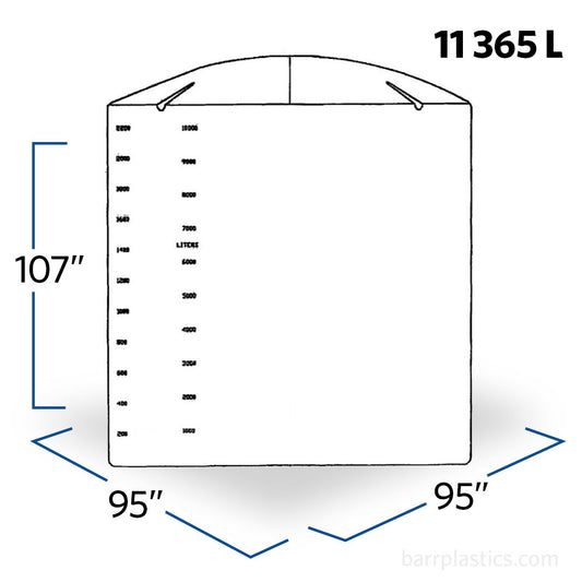 3000 Gallon Plastic Vertical Liquid Storage Tank | 41263