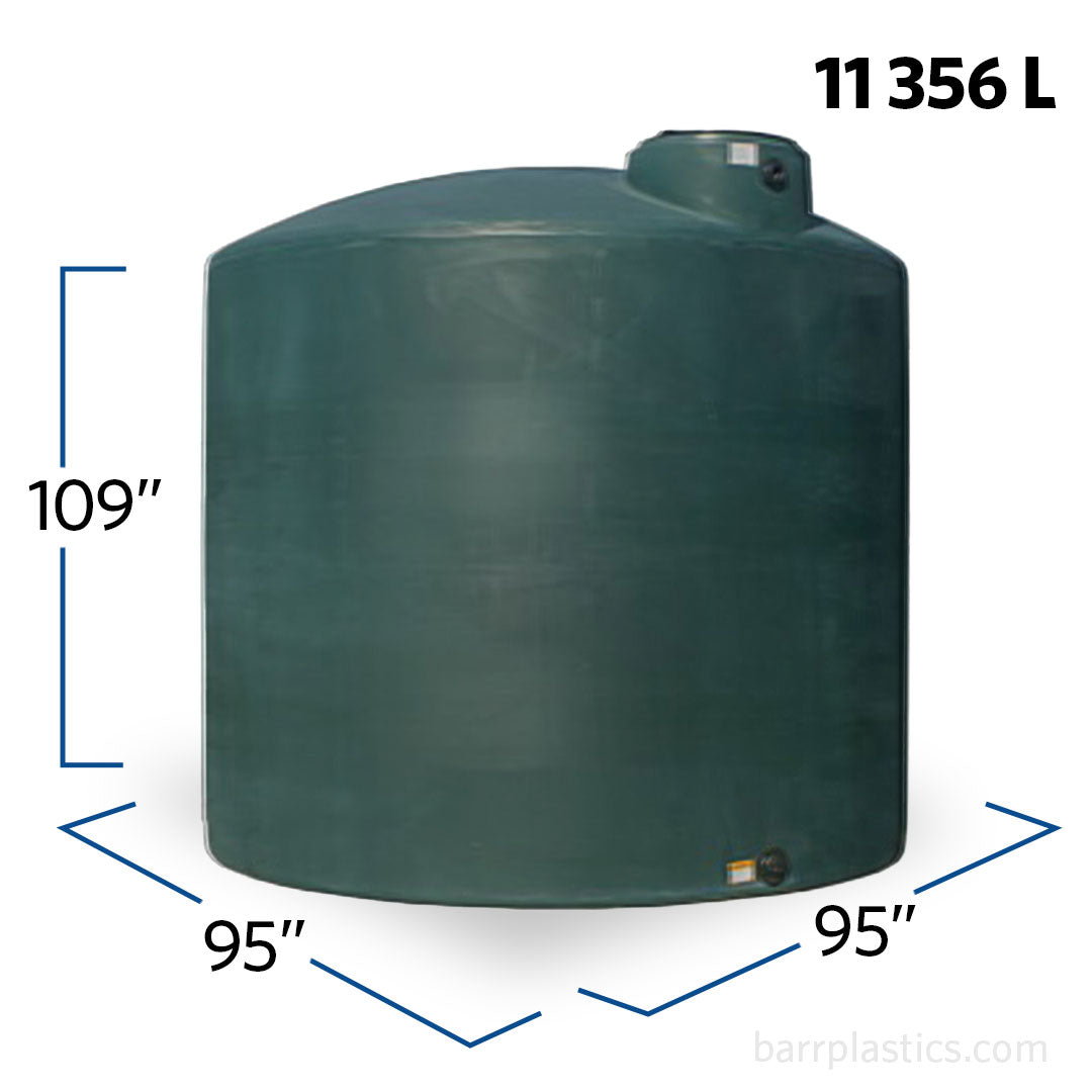 3000 Gallon Vertical Water Storage Tank | 40868