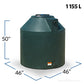 305 Gallon Plastic Vertical Water Storage Tank | 40863