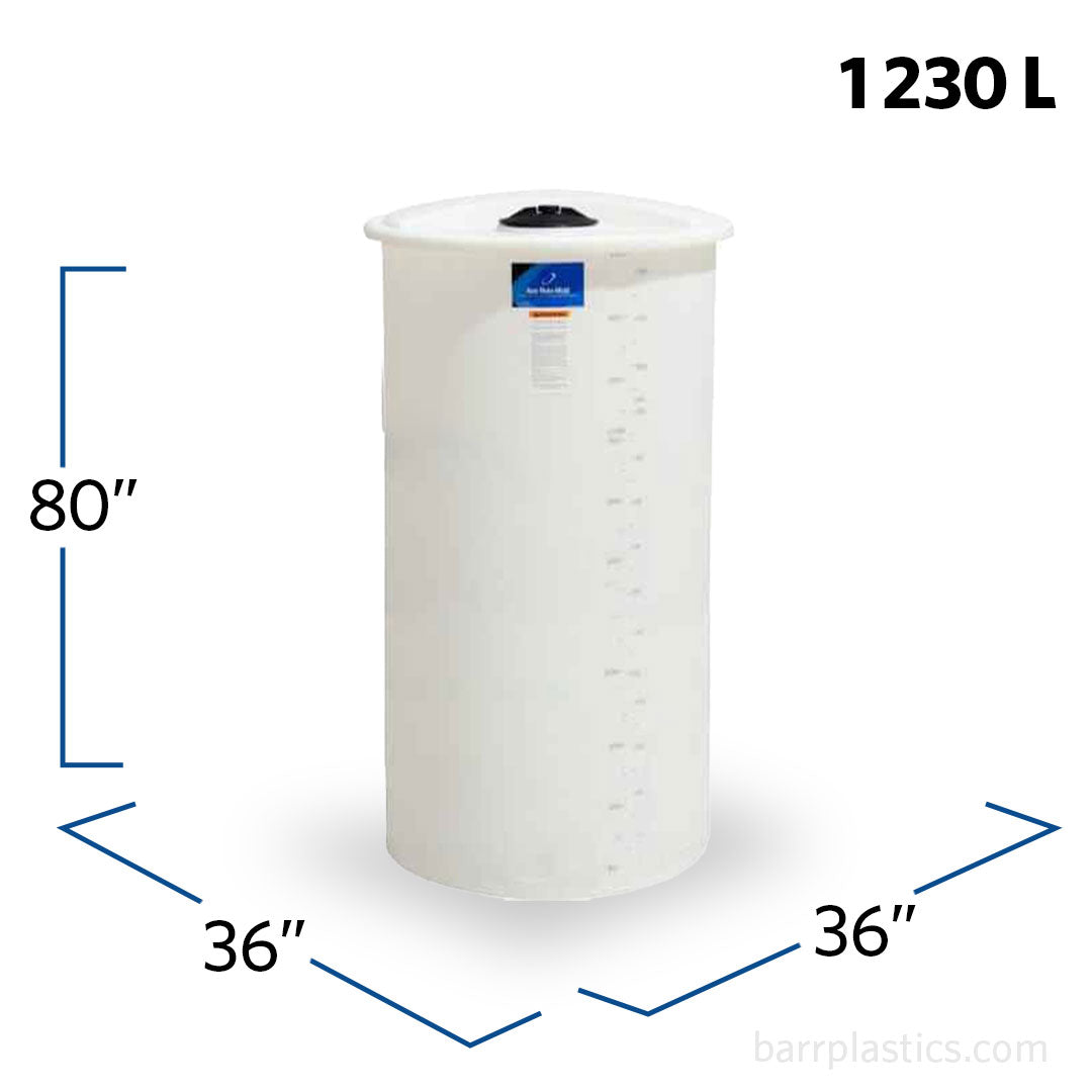 325 Gallon Open Top Vertical Tank | OP0325-36