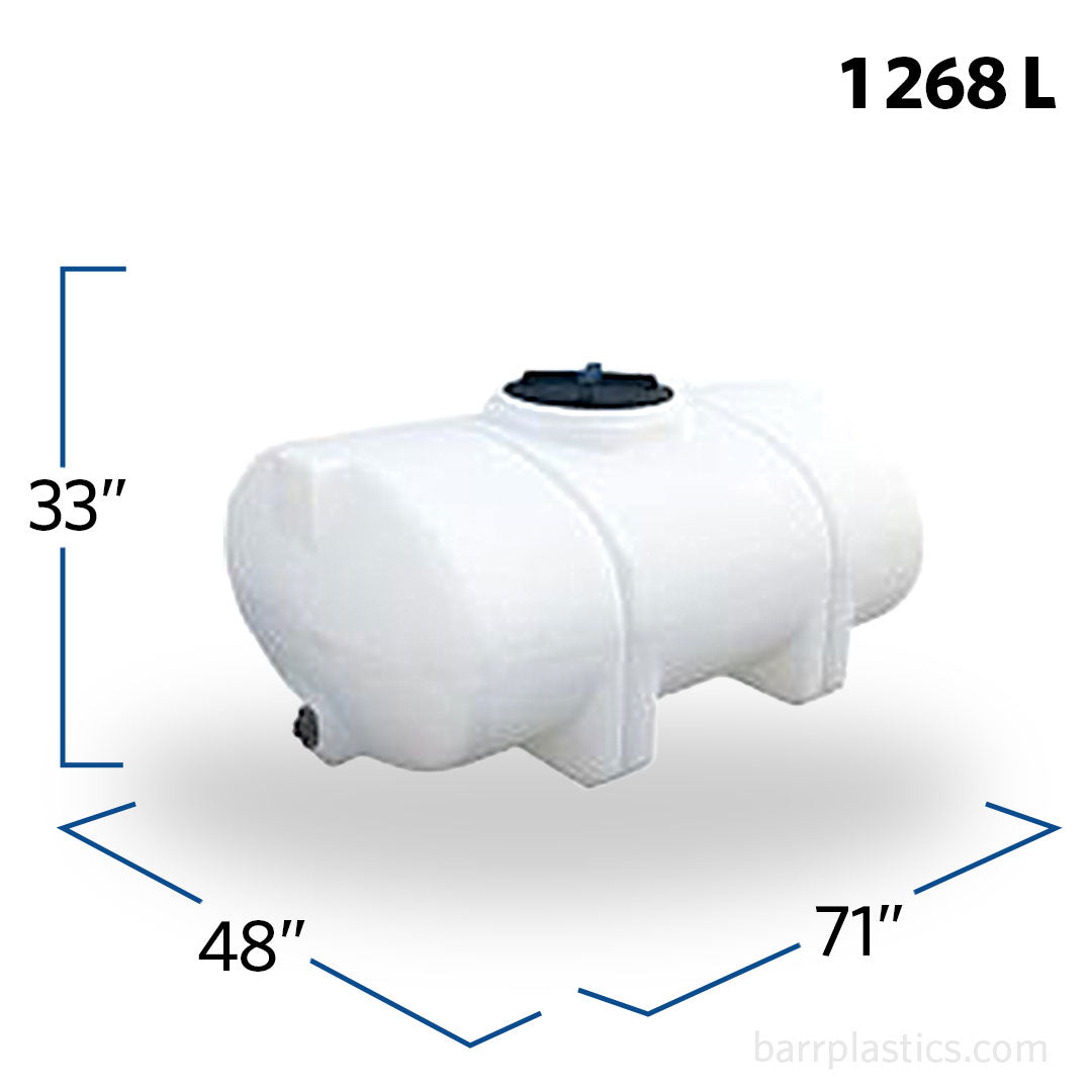 335 Gallon Horizontal Elliptical Leg Tank | 42339