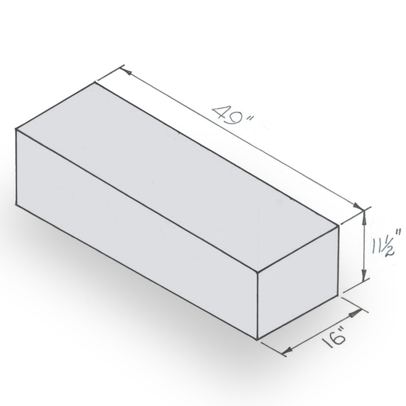 40 Gallon Box Shaped Tank | T33HW