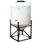 160 Gallon 45 Degree Cone Bottom Tank with Fittings | 43845